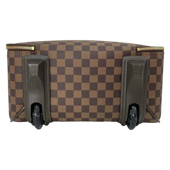 Authentic LOUIS VUITTON Pegase 45 (Old Model) Ebene Damier Suitcase br738-122525 - Picture 8 of 15